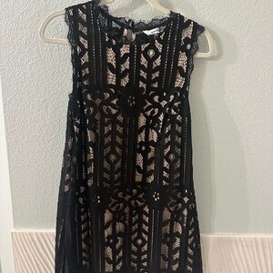 Speechless Black Lace Mini Dress